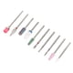 thumbnail image 4 of Brocas para decoración de uñas, 10 piezas Brocas para uñas de cerámica Brocas para cabezales de pulido de uñas Diseñadas con precisión, 4 of 8