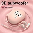 thumbnail image 2 of Flmtop Wired Earphone In-ear Noise Reduction Universal HiFi Stereo Headphone with Cartoon Cat Ear Storage Box for Mobile Phone, 2 of 10