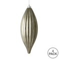 thumbnail image 2 of Vickerman M183287S 8 in. Pewter Shiny Line Finial Ornament  4 per Bag, 2 of 3