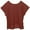 Brick Red, variant on Fleece Pullover Women Pure Color Pocket Loose Short Sleeve Relaxed Fit Womens Undershirts,Purple,S