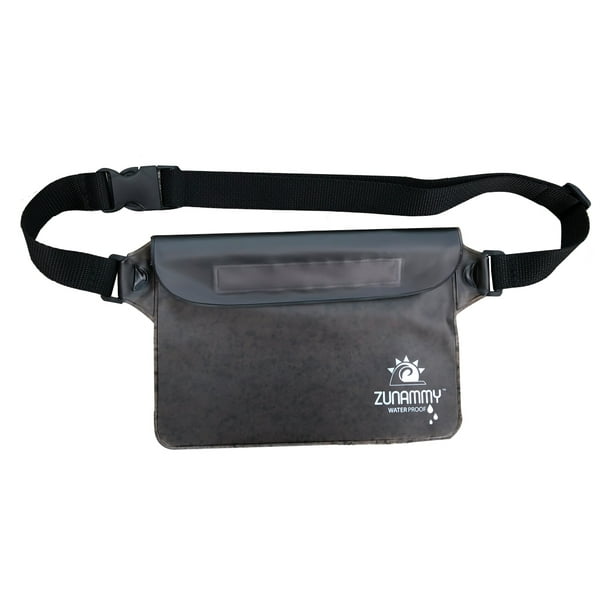 Zunammy Waterproof Fanny Pack Dry Bag Pouch Transparent Colors Grey
