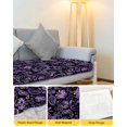 thumbnail image 4 of Boho Purple Floral Couch Cushion Covers Stretch, Washable Sofa Seat Covers Individual Seat Cushion Sofa Slipcovers Farmhouse Botanical Vintage Paisley Flower Couch Cover Furniture Protector S-1PCS, 4 of 7