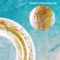 thumbnail image 4 of 3pcs Pool Rings for Kids Summer Fun Inflatable Glitter Swim Rings Outdoor Pool Beach Party, 4 of 5