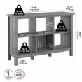 thumbnail image 4 of Bush Furniture Broadview 6 Cube Storage Bookcase in Modern Gray, 4 of 8
