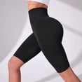 thumbnail image 3 of Women's Seamless High Waisted Biker Shorts, Tummy Control Compression Yoga Workout Shorts, Butt Lifting Contour Athletic Gym Running Shorts, 3 of 7