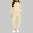 thumbnail image 5 of Ndbuld Boys Girls Full Zip Hoodie Jogger Pants Tracksuit, Casual Solid Color Sweatsuit Outfit with Kangaroo Pocket, 5 of 7