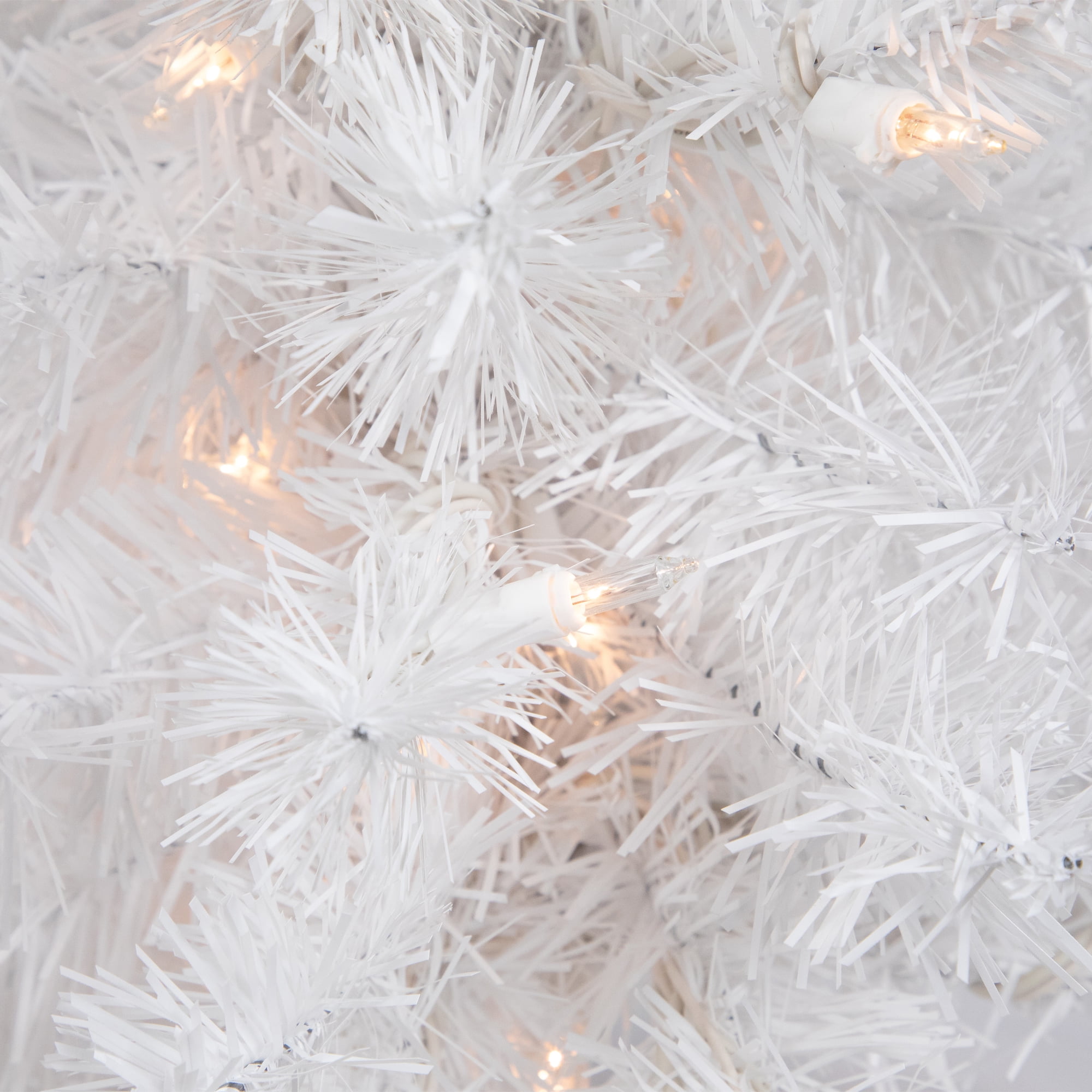 18" Pre-Lit Medium Frosted Artificial Christmas Tree - Clear Lights