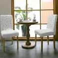 thumbnail image 3 of Chair Covers for Dining Room Set of 8,Winter Christmas Gold Snowflakes Stretch Seat Protector Removable Washable Chairs Slipcovers for Kitchen Banquet Wedding Hotel,Red, 3 of 6