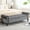 Dark Grey, variant on 67" Storage Bench for Bedroom, End of King Size Benches with Rolled Arms, Faux Leather Tufted Button Ottoman Benches, Upholstered Bench for Living Room, Entryway, Black