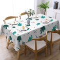 thumbnail image 2 of YFYANG Rectangular Polyester Table Cloth Green Leaves Berries Pattern Table Cover for Indoor Outdoor Kitchen Restaurant Table Decoration Tablecloths，54" X 72", 2 of 9