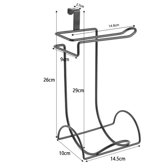 Porta Rollos Mainstays Metal Negro