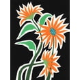 thumbnail image 2 of Moore, Regina 12x14 Gold Ornate Wood Framed with Double Matting Museum Art Print Titled - Pop Flowers III, 2 of 4
