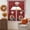 Red,White, variant on Fat Chefs Swag Valances for Windows, Small Curtains Drapes, Kitchen Cooking Gourmet Red Buffalo Plaid Kitchen Window Curtains Over Sink Window Treatment Valance for Bedroom/Bathroom 56"x36"