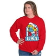 thumbnail image 5 of Smurfette Cartoon American Cutie USA Women Crewneck Sweatshirt Brisco Brands M, 5 of 6