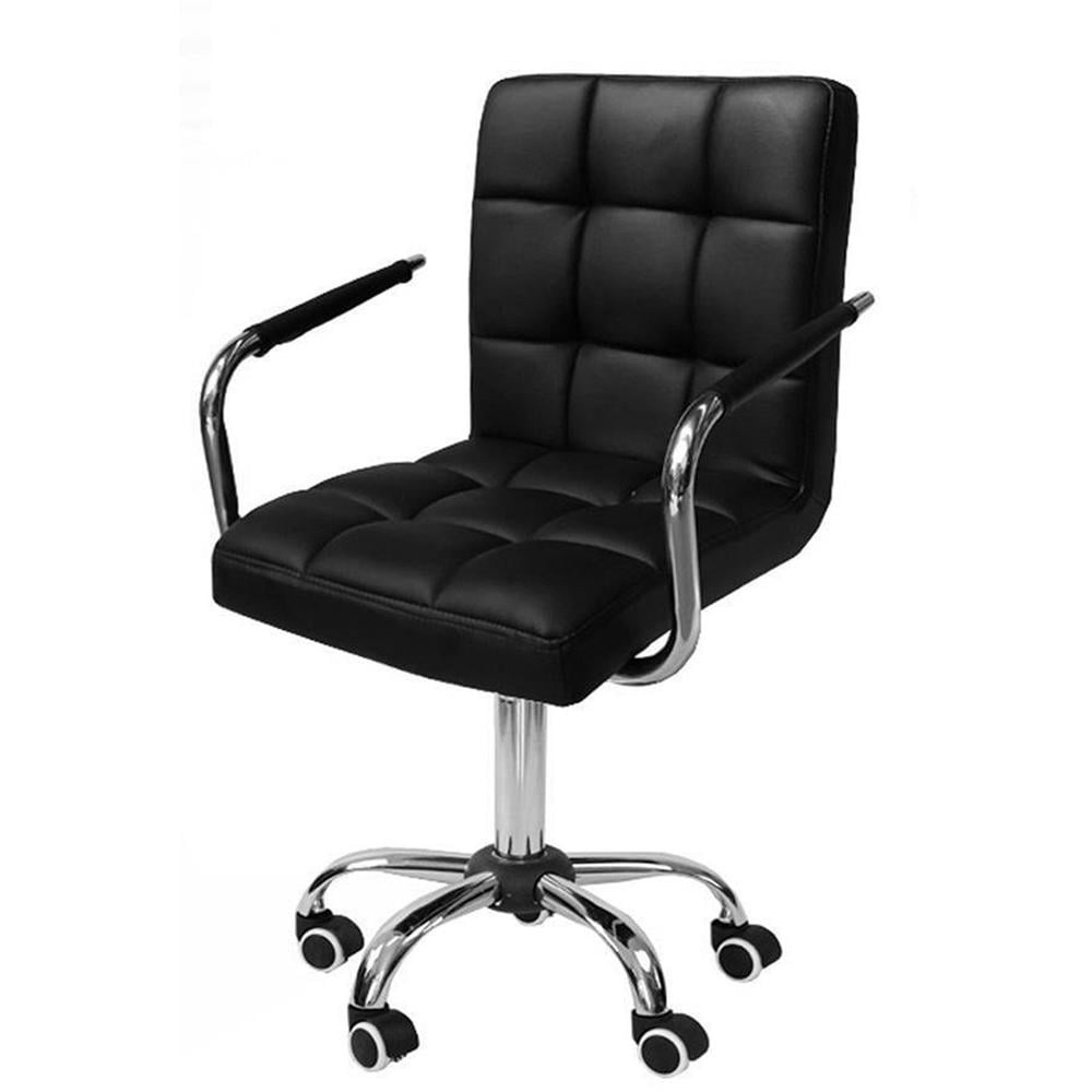 Yaheetech Modern Pu Leather Midback Adjustable Executive Office Chair Black