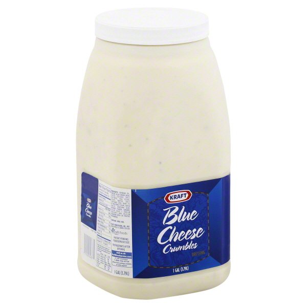 4 PACKS Kraft Brand Dressing Crumbles Liquid, Blue Cheese, 128 Ounce