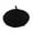 Black, variant on Kids Toddler Girls French Beret Beanie Cap Princess Pearl Headwear Soft Warm Wool Hat