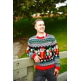 thumbnail image 5 of Socal Look Men's Ugly Christmas Sweater, Long Sleeve Crew Neck Acrylic Holiday Pullover, 2XL, 5 of 14