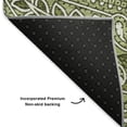 thumbnail image 3 of Addison Rugs Mayfield Washable Traditional Paisley Green Runner Rug, 2'3" x 7'6", 3 of 5