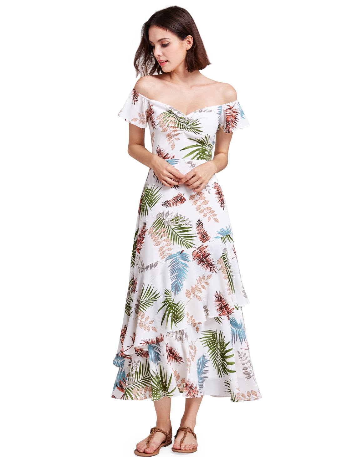 tropical cocktail dress