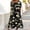 A07, variant on Women's Summer Casual Dresses Plus Size Round Neck Zipper Floral Print Dress