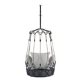 thumbnail image 5 of Outdoor Porch Swing Chair Hanging Basket, Hanging Chair with UV Resistant Cushion, Olefin Fabric for Patio Porch, Balcony (Gray), 5 of 10