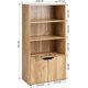thumbnail image 3 of Independent display stand furniture, three-layer display cabinets with double doors, book and photo storage cabinets, family storage and organization-style storage racks, 3 of 21