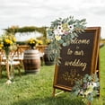 thumbnail image 2 of Dvruxg Wedding Arch Flowers, Faux Flower Set of 2, Floral Swag for Wedding Arch Welcome Signs, Reception Ceremony Signs Decor, 2 of 5