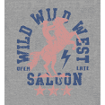 thumbnail image 2 of Wild Wild West Saloon Adult Heather Gray Crew Neck Short Sleeve Tee-Medium, 2 of 4