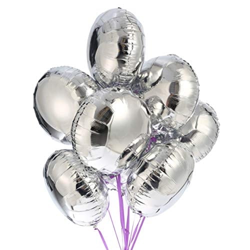 Globos de aluminio redondos plateados de 18", globos de helio de Mylar para decoraciones d Adeer Adeer