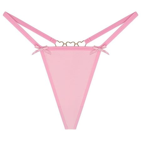 Womens Sexy Underwear Pink Lace Thong Underwear Women s Bikini Panties L