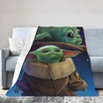 thumbnail image 1 of Manta de microfibra ultra suave YodA con estampado 3D de moda para todas las estaciones, para sofá, cama, manta cálida, perfecta para niños, adultos, regalo de cumpleaños familiar, 40 x 30 pulgadas, 1 of 5