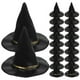 thumbnail image 4 of 48 Uds Mini sombreros de bruja de Halloween sombreros de fiesta de Halloween sombreros de botella de vino casa de muñecas modelo de sombrero de bruja, 4 of 5
