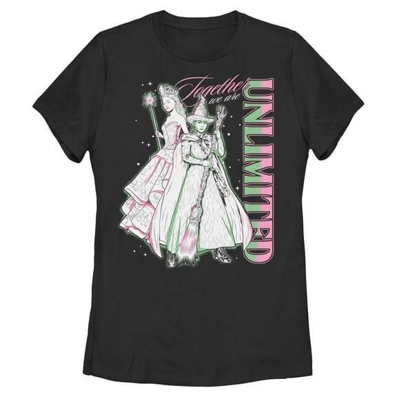 Womens Wicked Elphaba and Glinda Together We Are Unlimited T Shirt