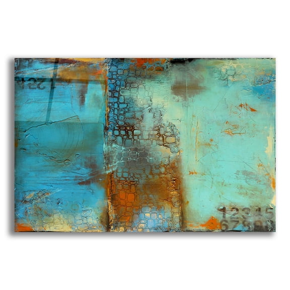 Epic Art 'Deja Blue' by Erin Ashley, Acrylic Wall Art, 24"x16"