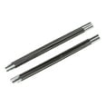 thumbnail image 1 of Fiberglass Black Outdoor Camp Tent Pole Rod Replacement Adjustable Tarp Pole 2 Poles 6 Section Each B, 1 of 8