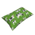 thumbnail image 3 of Haiem Pillowcase for Hair and Skin Queen - Cows With Calfs Green Printed Soft Pillowcase with Envelope Closure-16"x24", 3 of 9