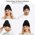 thumbnail image 7 of joogoo Hockey Sticks Beanie Hats Men Women Cuffed Skull Cap Winter Warm Knit Thick Beanies, 7 of 7