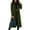 Army Green, variant on Women's Fashionable Casual Long Double-Breasted Coat Solid-Colour Woolen Outerwear Jacket for Elegant and Warm Style,Light Gray,L