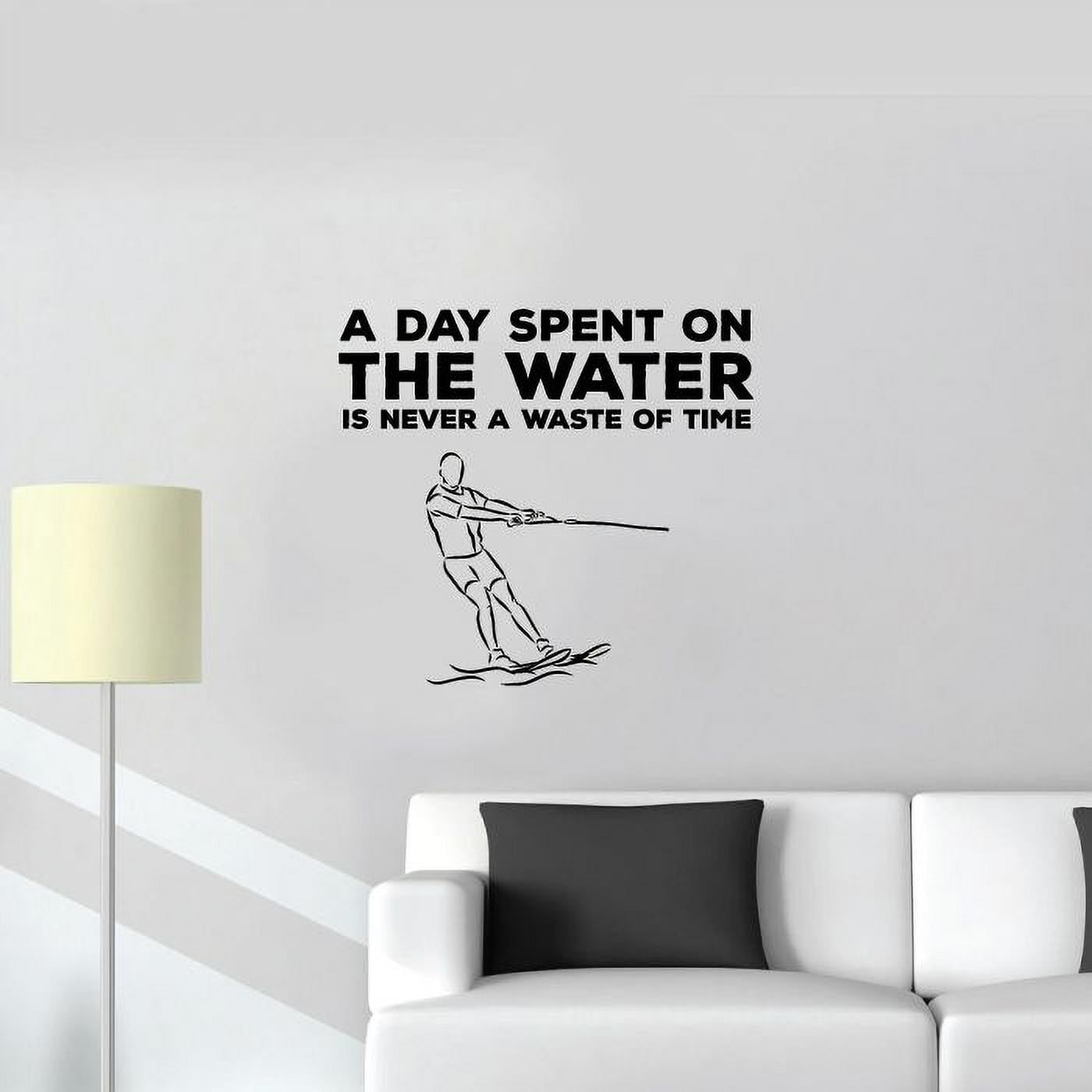 Waste of Time Wakeboarding Quote Wake Boarding Wakeboard Water Quotes