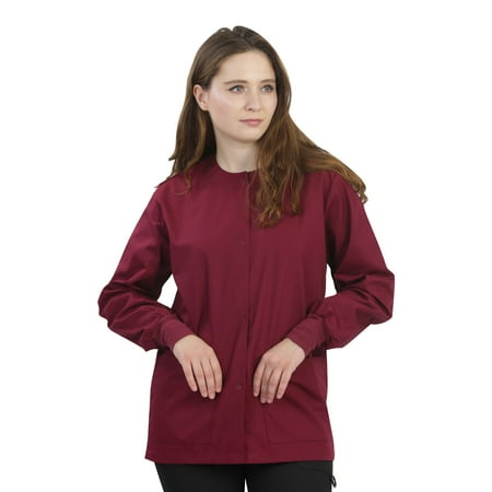 

MAZEL UNIFORMS WOMENS SCRUB JACKET WITH KNIT SLEEVES
