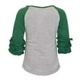 thumbnail image 4 of Girls Fall Halloween Basic Witch Ruffled Raglan Coffee Shirt (4t), 4 of 5