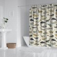 thumbnail image 3 of Cartoon Shark Dreamworld Curtain 72x84in, Waterproof Polyester Fabric with Hook Set, Cute and Whimsical Ocean Design for Child’s Bath or Undersea-Themed Room, 3 of 5