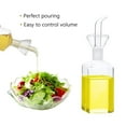thumbnail image 4 of Liulin 15oz Glass Olive Oil Dispenser Bottle, No Funnel Needed Oil Container with Pourers, Clear Oil Vinegar Cruet for Kitchen Cooking and BBQ, Olive Oil Carafe Decanter, Oil Drizzler Bottle, 450ml, 4 of 8