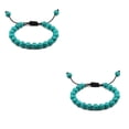 thumbnail image 1 of Minnieouse minimalista de piedras preciosas naturales regalo para unisex para mujer para hombres idea de regalo negro+verde Negro+verde 2Conjunto, 1 of 6