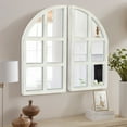 thumbnail image 3 of ABBSR White Arch Wall Mirrors,2 Pack Vintage Decor Window Mirror for Art Exhibitions,Office,A, 3 of 8