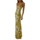 thumbnail image 2 of SAYOO Vestido de Punto para Mujer, Color Patchwork Sin Mangas Escote Redondo Tirantes Bodycon de Una Pieza para Damas, S/M/L SAYOO  Vida cotidiana, 2 of 7
