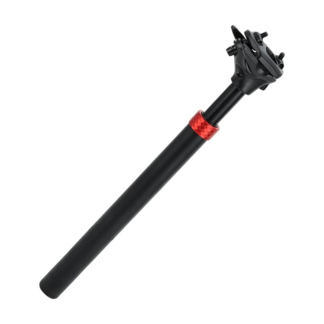 Tubo de asiento para bicicleta Unique Bargains 27.2x350mm con amortiguador de suspensión negro rojo de aleación de aluminio