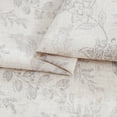 thumbnail image 6 of Kitchen Curtains Tier Curtains Linen Curtains Farmhouse Floral Gray Kitchen Cafe Curtains 36 Inch Length Small Rustic Country Curtains Rod Pocket Kitchen Curtain Set 2 Panels Grey on Beige, 6 of 6