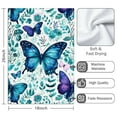 thumbnail image 3 of 2 Pcs Funny Kitchen Towels,Butterflies and Leaves Pattern Microfiber Dish Towels,Kitchen Tea Towels,Kitchen Towel Set (18" X 26"), 3 of 3